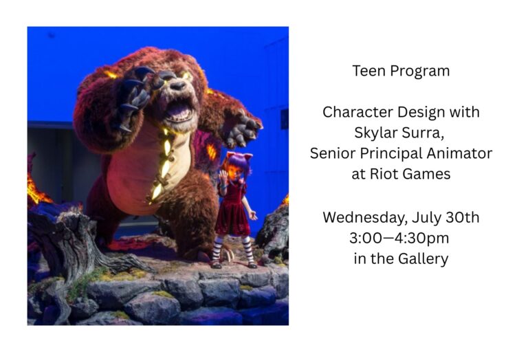Teen Program Character Design with Skylar Surra from Riot Games